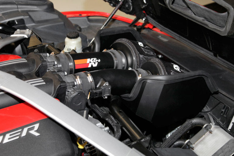 K&N 69 Series Typhoon Performance Intake Kit for 2013 Dodge Viper/SRT Viper 8.4L V10-Cold Air Intakes-Grocery Getter Performance