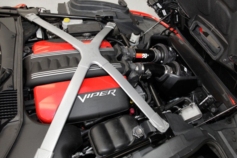 K&N 69 Series Typhoon Performance Intake Kit for 2013 Dodge Viper/SRT Viper 8.4L V10-Cold Air Intakes-Grocery Getter Performance