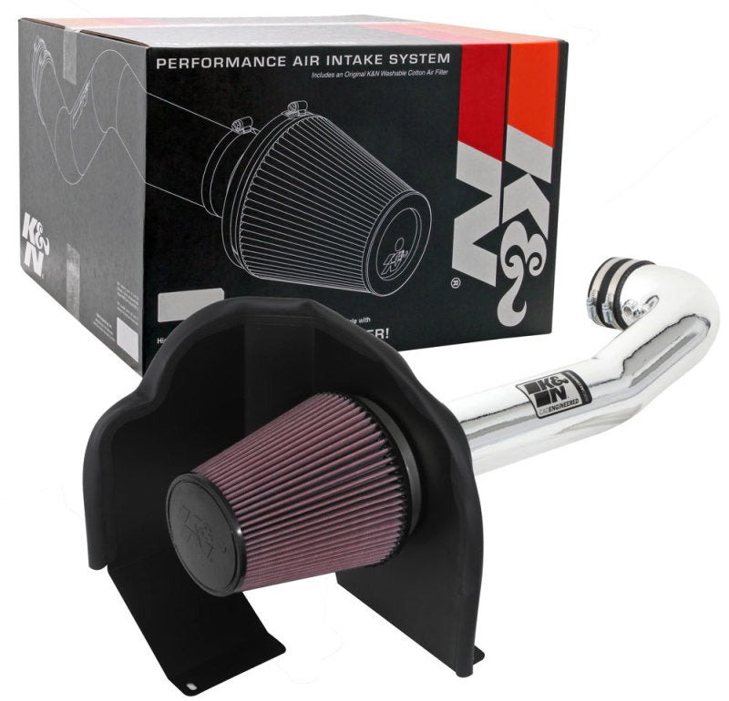 K&N 77 Series Performance Intake Kit - Chevy/GMC 14-15 Silverado/Seirra /2015 Suburban/Tahoe/Yukon-Cold Air Intakes-Grocery Getter Performance