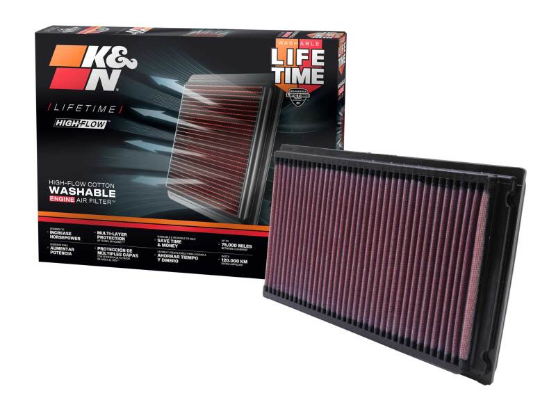 K&N 88-08 Nissan 1.8L / 87-05 Nissan/Infiniti 3.0L / 00-09 3.5LDrop In Air Filter-Air Filters - Drop In-Grocery Getter Performance