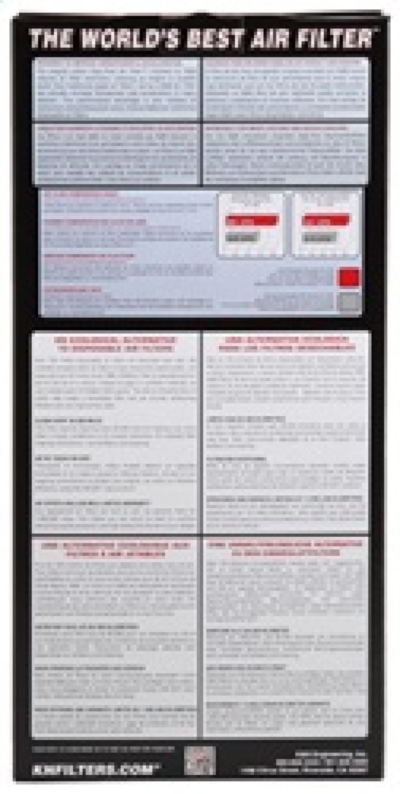 K&N 96-02 Jeep Wrangler 2.5L L4 / 96-06 4.0L L4 Drop In Air Filter-Air Filters - Drop In-Grocery Getter Performance