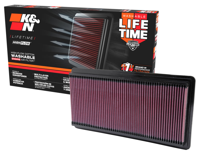 K&N 96-04 Chevy Express / GMC Savana Drop In Air Filter-Air Filters - Drop In-Grocery Getter Performance