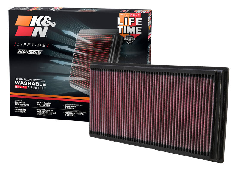 K&N 96-07 Audi / 99-05 Seat / 96-04 Skoda / 97-09 VW Drop In Air Filter-Air Filters - Drop In-Grocery Getter Performance