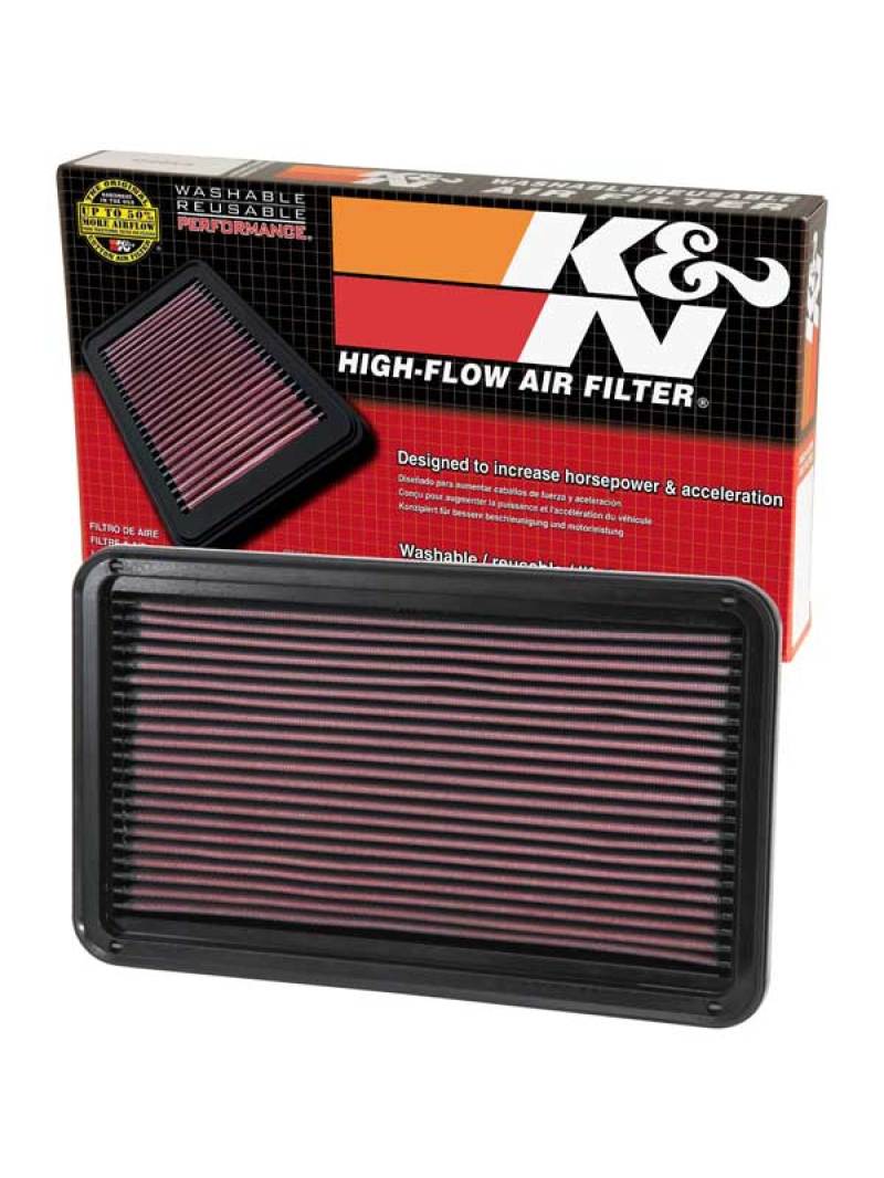 K&N 97-03 Lexus ES/RX300 / 97-04 Toyota Ava / 97-01 Camry / 98-03 Sien/Sol Drop In Air Filter-Air Filters - Drop In-Grocery Getter Performance