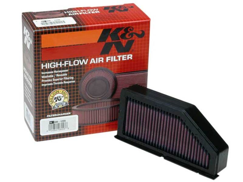 K&N 97-08 BMW K1200RS/LT/C/GT 8.313in OS Length / 3.875 OS Width / 1.938in H Replacement Air Filter-Air Filters - Direct Fit-Grocery Getter Performance