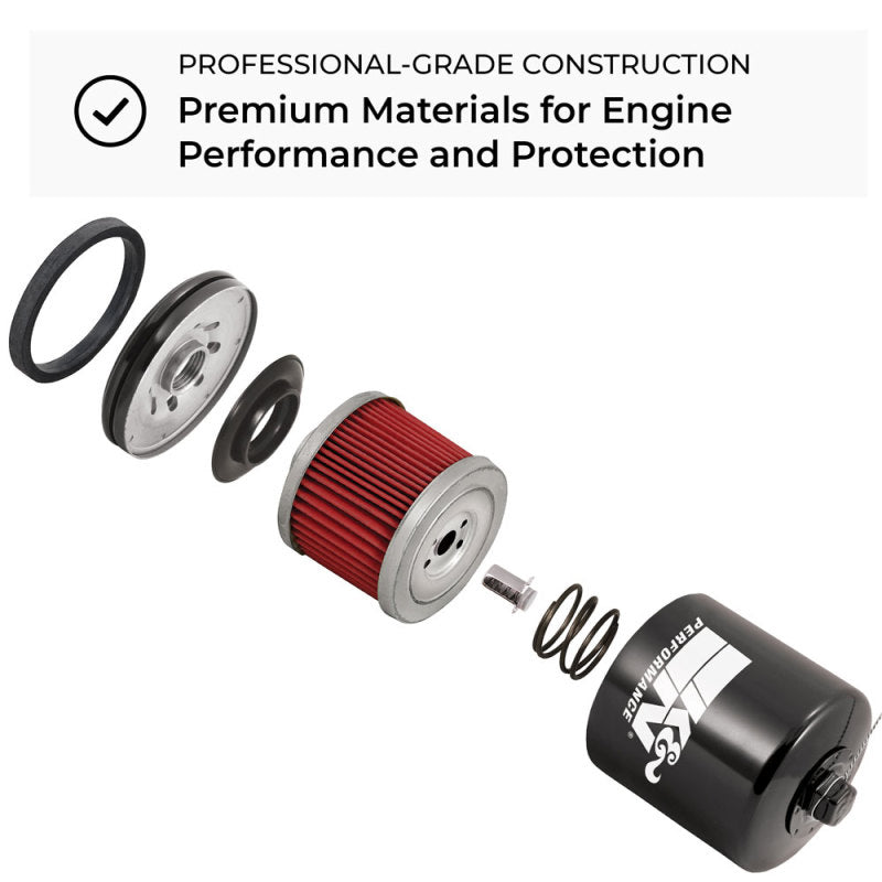 K&N Aprilia / MZ / BMW / MUZ 2.219in OD x 2.063in H Oil Filter-Oil Filters-Grocery Getter Performance