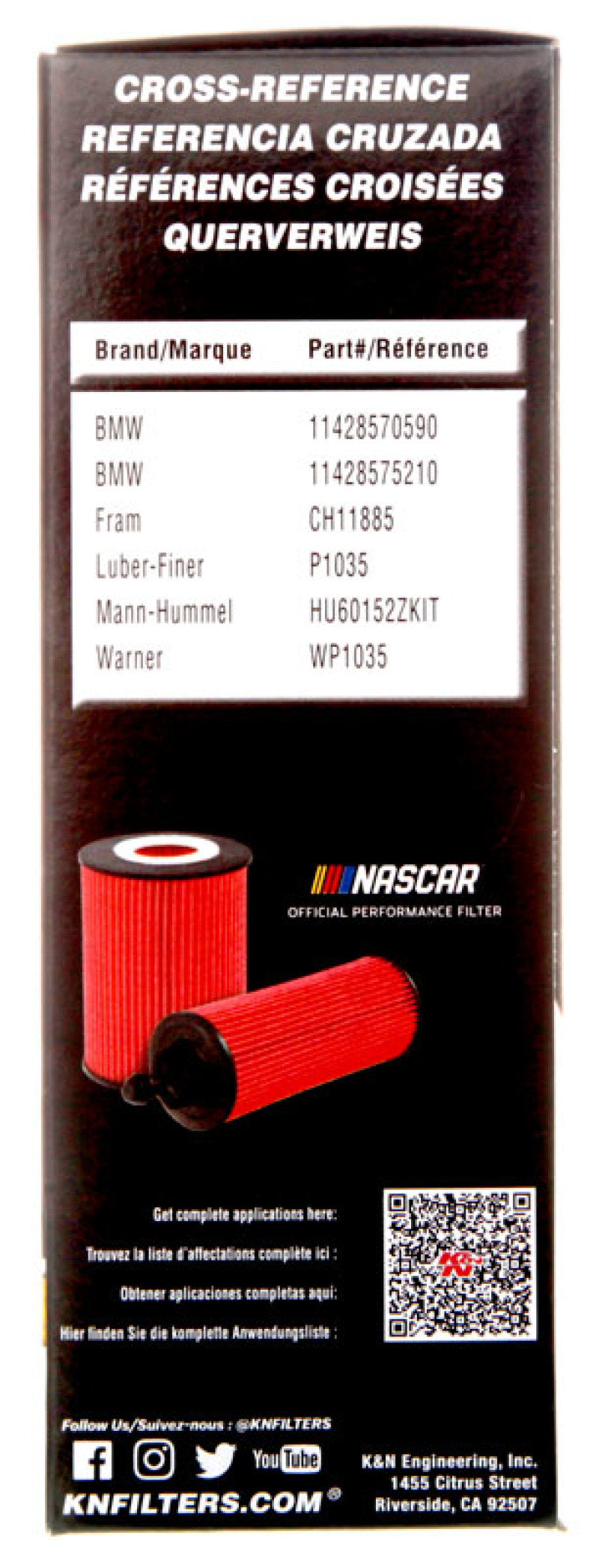 K&N Automotive Oil Filter - 14-17 Mini Cooper 1.5L L3 Gas-Oil Filters-Grocery Getter Performance