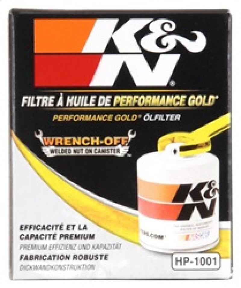 K&N Chevy / Pontiac / GMC / Buick Performance Gold Oil Filter-Oil Filters-Grocery Getter Performance