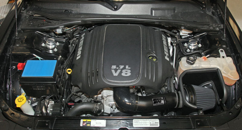K&N Dodge/Chrysler 5.7/6.1L V8 Black Performance Intake Kit-Cold Air Intakes-Grocery Getter Performance