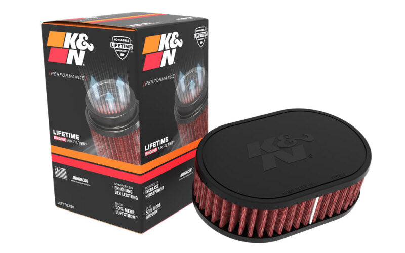 K&N Engineering Universal Clamp-On Air Filter-Air Filters - Universal Fit-Grocery Getter Performance