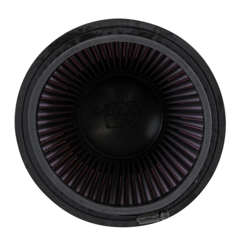 K&N Filter Universal Air Filter Carbon Fiber Top With 6in Flange x 7.5in Base x 6in H-Air Filters - Universal Fit-Grocery Getter Performance