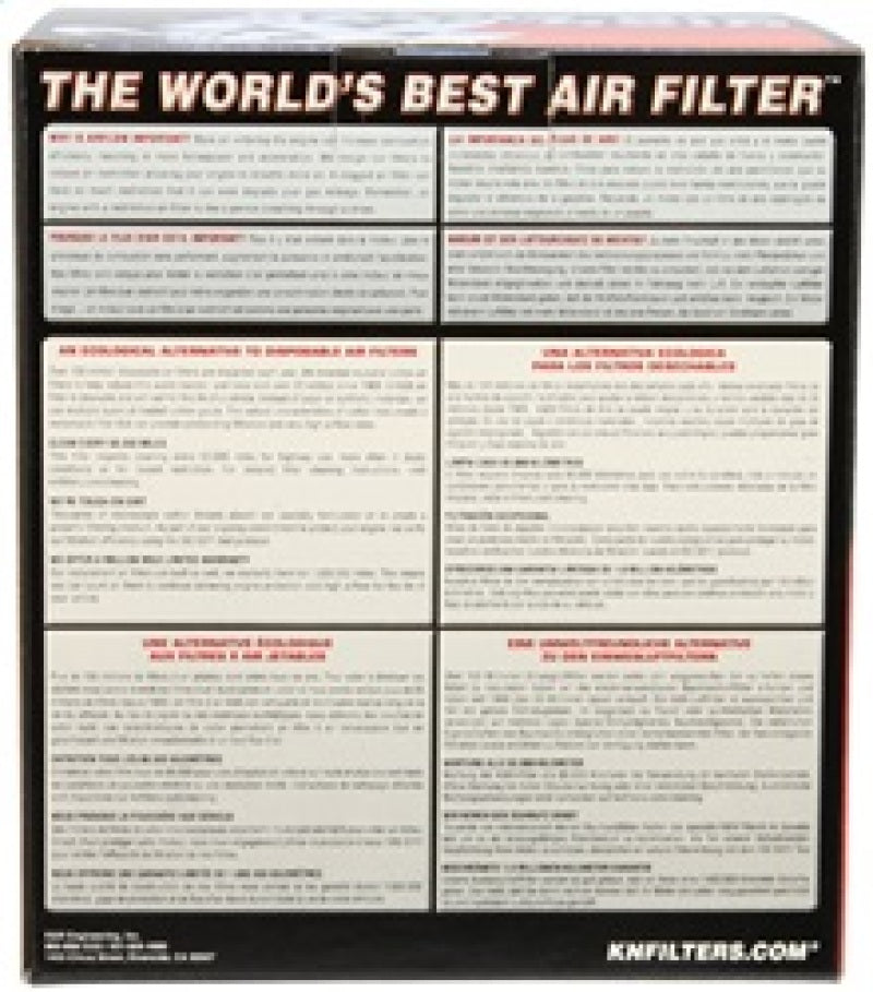 K&N Filter Universal Rubber Filter 2 1/2 inch Flange 6 inch Base 5 inch Top 5 1/2 inch Height-Air Filters - Universal Fit-Grocery Getter Performance