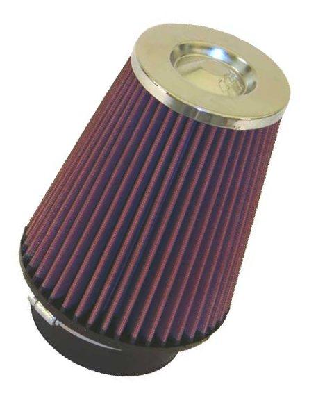 K&N Filter Universal Rubber Filter 2 1/2 inch Flange 6 inch Base 5 inch Top 6 1/2 inch Height-Air Filters - Universal Fit-Grocery Getter Performance