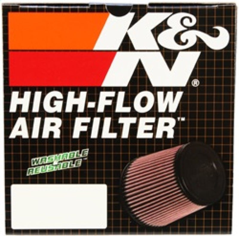 K&N Filter Universal Rubber Filter 4in Flg 6 17/32in OD 8 21/32in H-Air Filters - Universal Fit-Grocery Getter Performance