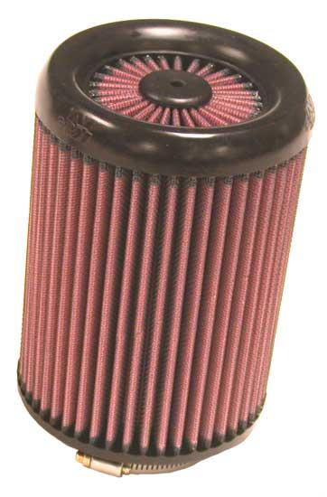 K&N Filter Universal X Stream Clamp-On Round Straight 3in Flange ID / 5in OD / 7in Height-Air Filters - Universal Fit-Grocery Getter Performance