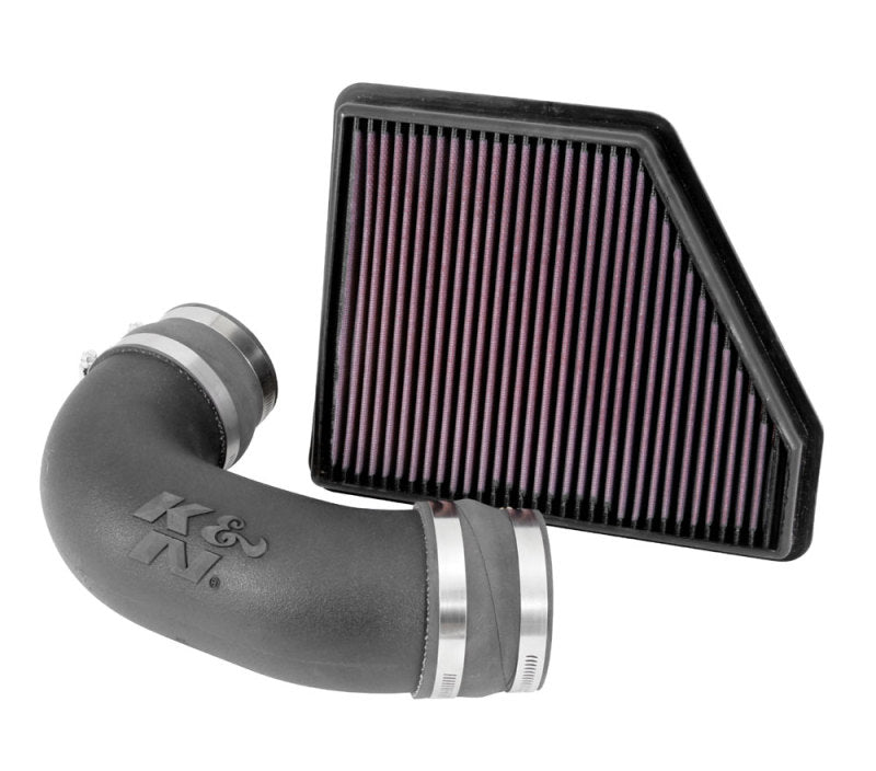 K&N FIPK 10-14 Chevy Camaro V6 3.6L Performance Intake Kit-Cold Air Intakes-Grocery Getter Performance