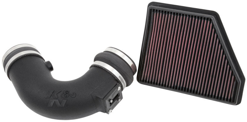 K&N FIPK 10-14 Chevy Camaro V8 6.2L Performance Intake Kit-Cold Air Intakes-Grocery Getter Performance