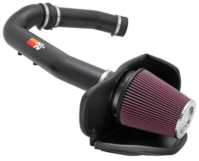 K&N High Flow Performance Intake Kit 11 Jeep Grand Cherokee 3.6L V6 / 11 Dodge Durango 3.6L V6-Cold Air Intakes-Grocery Getter Performance