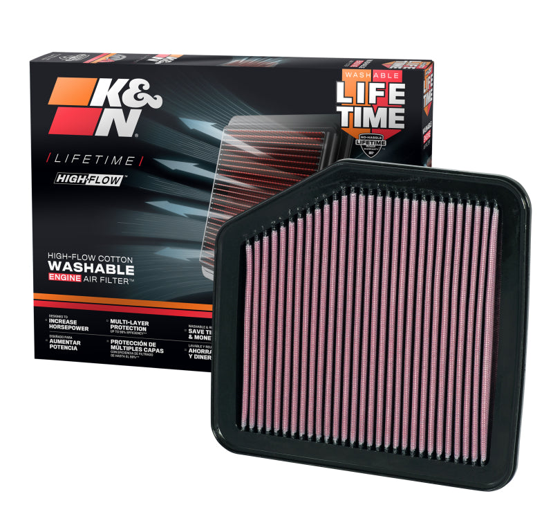 K&N Lexus IS 350 Drop In Air Filter-Air Filters - Drop In-Grocery Getter Performance