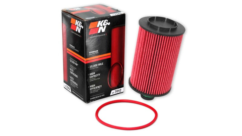 K&N Oil Filter Automotive 14-20 Ram 1500 3.0L Diesel-Oil Filters-Grocery Getter Performance