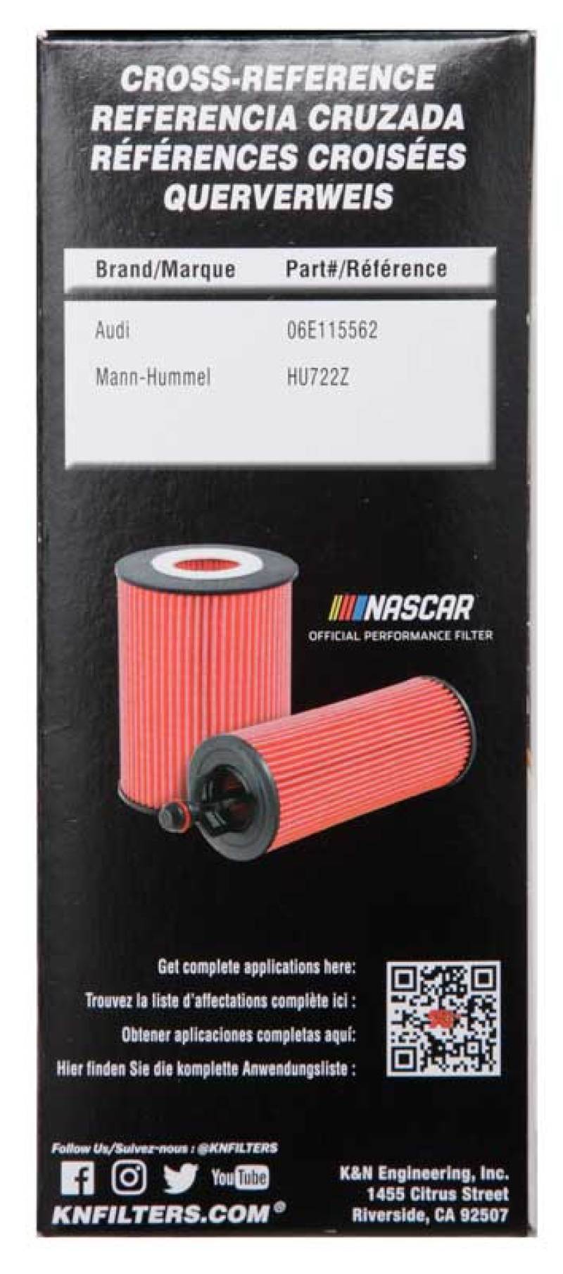 K&N Oil Filter OIL FILTER AUTOMOTIVE-Oil Filters-Grocery Getter Performance