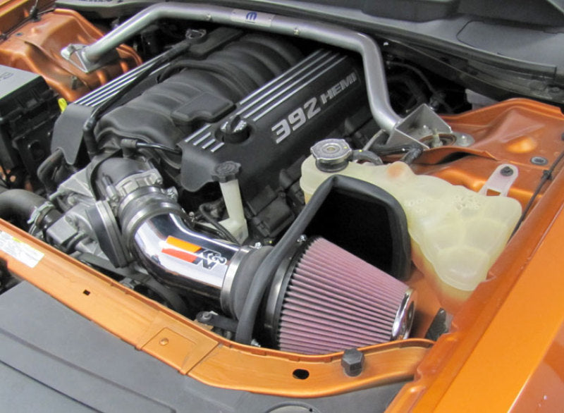 K&N Performance Intake Kit TYPHOON; 11 Dodge Challenger 6.4L V8-Cold Air Intakes-Grocery Getter Performance