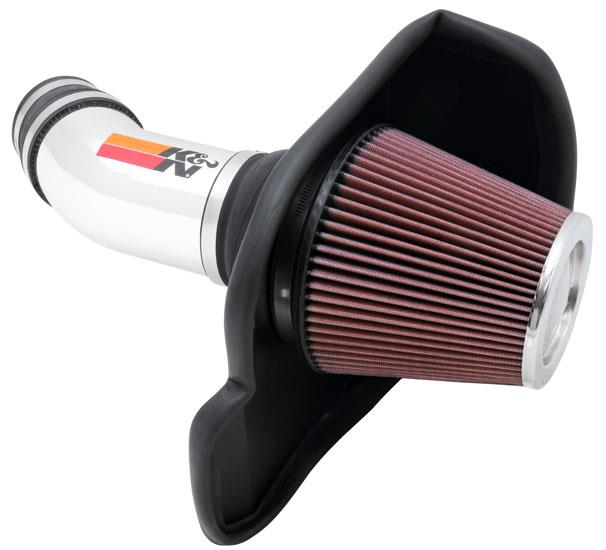 K&N Performance Intake Kit TYPHOON; 11 Dodge Challenger 6.4L V8-Cold Air Intakes-Grocery Getter Performance