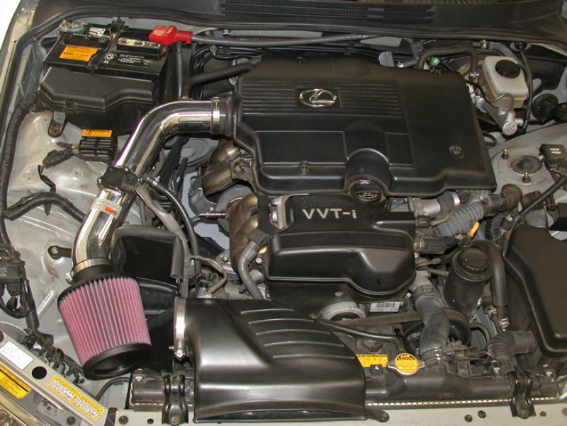 K&N Performance Intake Kit TYPHOON LEXUS IS300 L6-3.0L 01-02 - POLISHED-Cold Air Intakes-Grocery Getter Performance