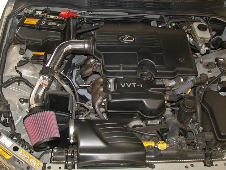 K&N Performance Intake Kit TYPHOON LEXUS IS300 L6-3.0L 01-02 - POLISHED-Cold Air Intakes-Grocery Getter Performance