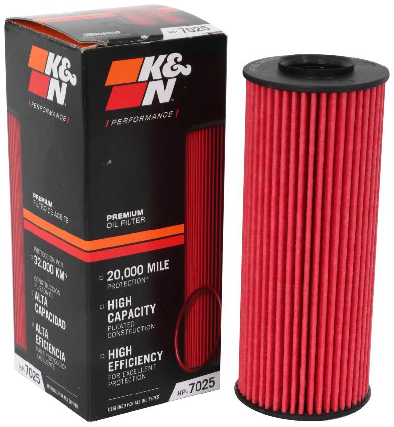 K&N Performance Oil Filter for 11-13 Chrysler 200/300 3.6L / 11-13 Dodge Durango 3.6L-Oil Filters-Grocery Getter Performance
