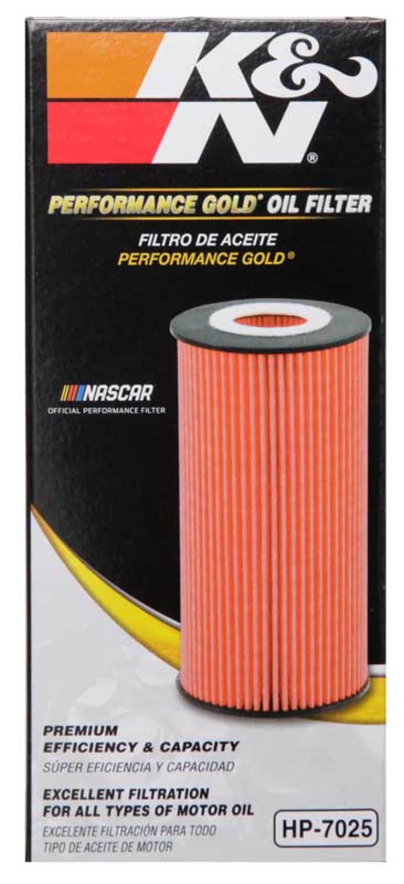 K&N Performance Oil Filter for 11-13 Chrysler 200/300 3.6L / 11-13 Dodge Durango 3.6L-Oil Filters-Grocery Getter Performance