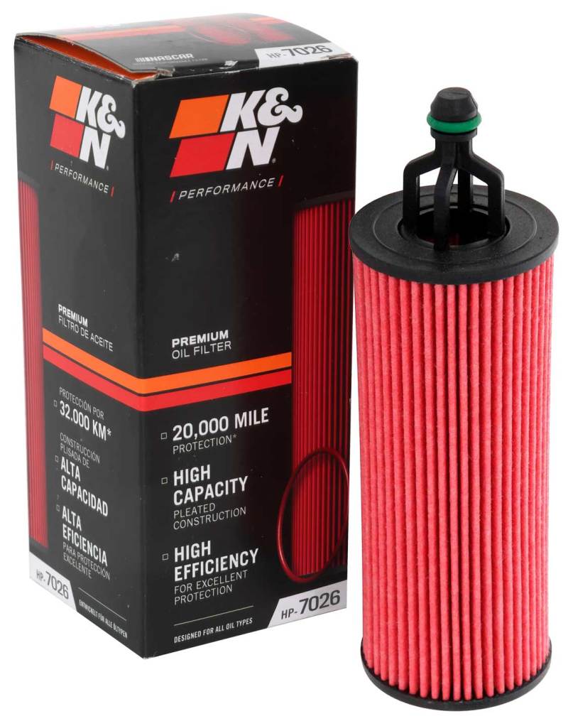 K&N Performance Oil Filter for 14-17 Dodge Durango 3.6L / 14-17 Jeep Grand Cherokee 3.6L-Oil Filters-Grocery Getter Performance