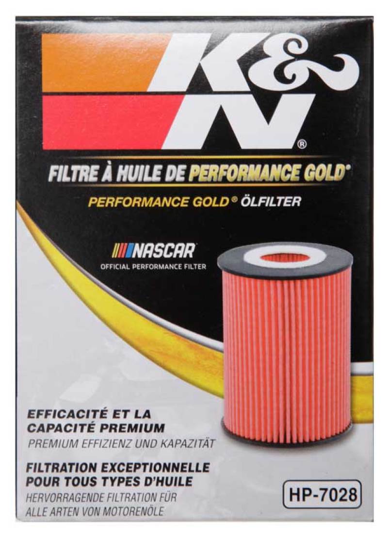 K&N Performance Oil Filter for 2010+ Mercedes Benz GLE350D 3.0L V6 DSL 2.75in OD x 3.625in H-Oil Filters-Grocery Getter Performance