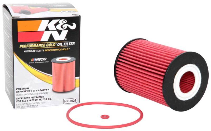 K&N Performance Oil Filter for 2010+ Mercedes Benz GLE350D 3.0L V6 DSL 2.75in OD x 3.625in H-Oil Filters-Grocery Getter Performance