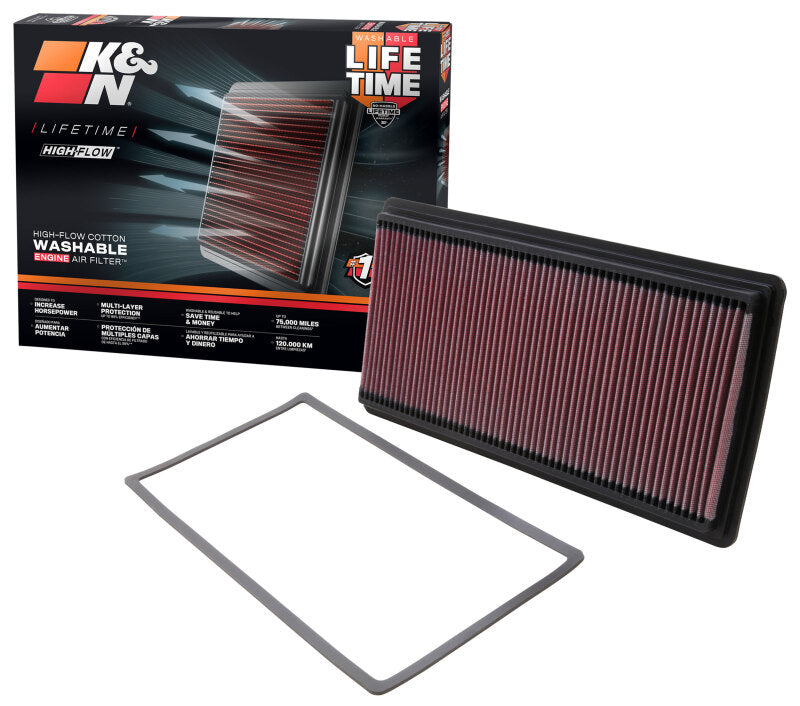 K&N Replacement Air Filter CHEVY CAMARO 3.8/5.7L 98-07, PONTIAC FIREBIRD 3.8/5.7L 98-02-Air Filters - Drop In-Grocery Getter Performance