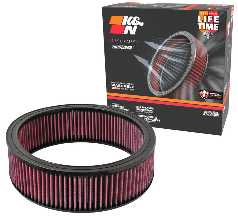 K&N Replacement Air Filter GM CARS & TRUCKS, 1968-97-Air Filters - Drop In-Grocery Getter Performance