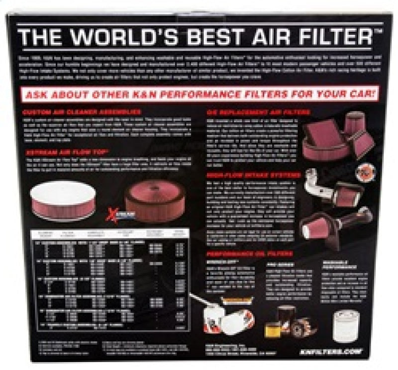 K&N Replacement Air Filter GM CARS & TRUCKS, V8, 1966-84-Air Filters - Drop In-Grocery Getter Performance