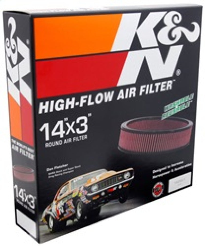 K&N Replacement Air Filter GM CARS & TRUCKS, V8, 1966-84-Air Filters - Drop In-Grocery Getter Performance