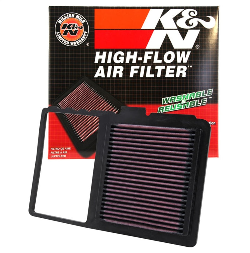 K&N Replacement Air Filter TOYOTA PRIUS 1.5L-L4; 2004-2009-Air Filters - Drop In-Grocery Getter Performance