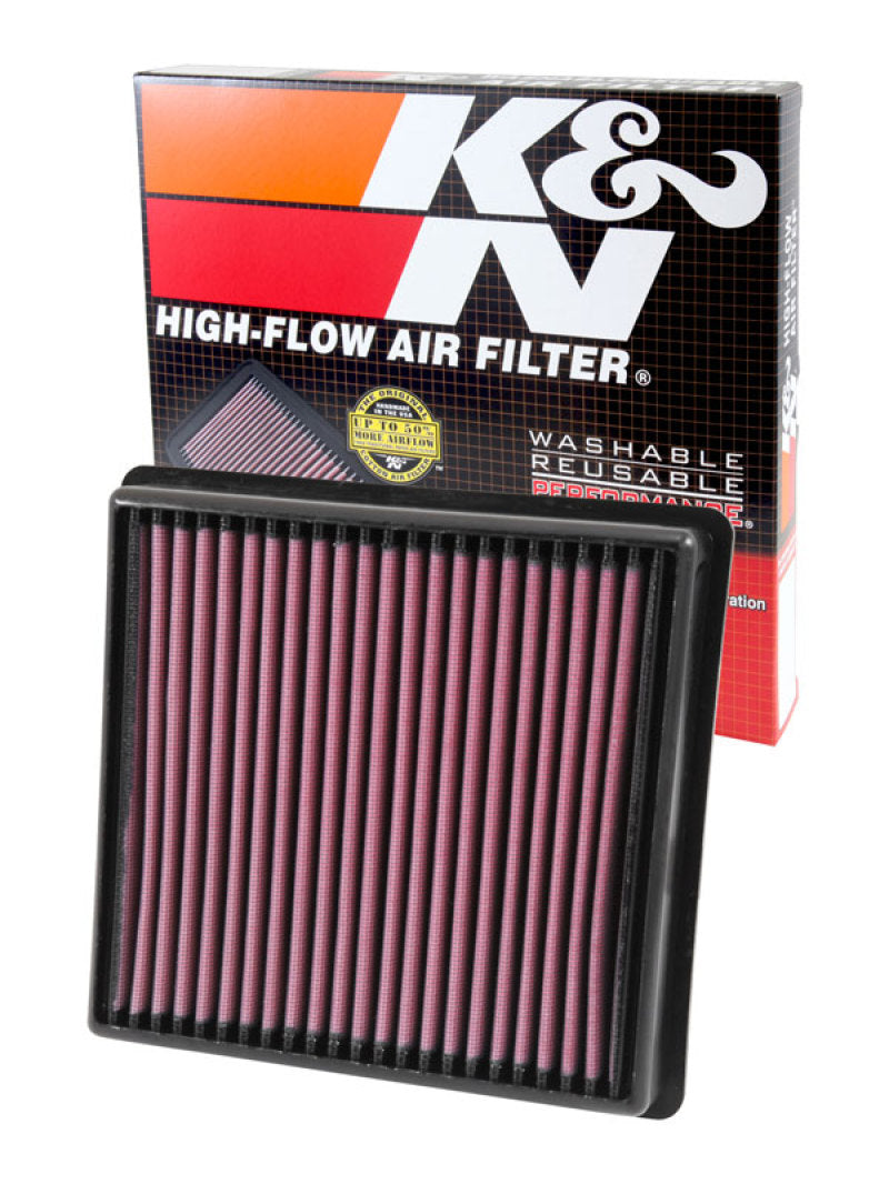 K&N Replacement Panel Air Filter for 11-14 Jeep Grand Cherokee 3.0L V6 Diesel-Air Filters - Drop In-Grocery Getter Performance