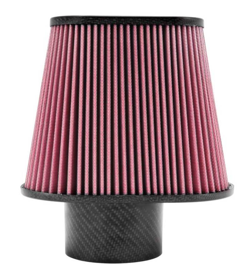K&N Universal Air Filter 3 11/16in Flange x 8 3/4 x 5 1/2in Base x 6 3/8 x 3 3/16in Top x 7in Height-Air Filters - Universal Fit-Grocery Getter Performance