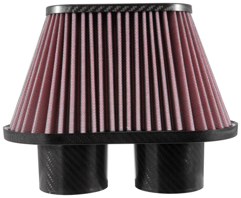 K&N Universal Air Filter - 3in Dual Flange / 10x5.125in Base / 6.375x3.0625in Top / 5.5in Height-Air Filters - Universal Fit-Grocery Getter Performance