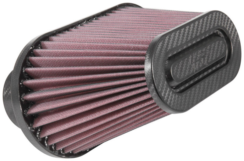 K&N Universal Air Filter - 3in Dual Flange / 10x5.125in Base / 6.375x3.0625in Top / 5.5in Height-Air Filters - Universal Fit-Grocery Getter Performance