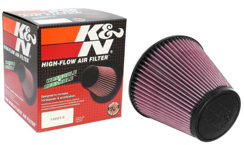K&N Universal Air Filter 6in Flange / 7-1/2in Base / 4-1/2in Top / 6-1/2in Height-Air Filters - Universal Fit-Grocery Getter Performance