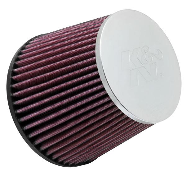 K&N Universal Clamp-On Air Filter 2-3/4in FLG / 5-7/8in B / 4-1/2in T / 5in H-Air Filters - Universal Fit-Grocery Getter Performance