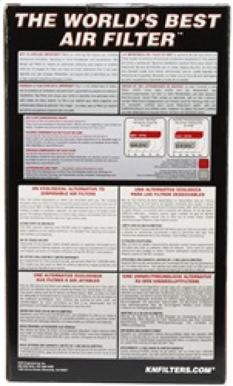 K&N Universal Clamp-On Air Filter 3-1/2in FLG / 6in B / 4-1/2in T / 9in H-Air Filters - Universal Fit-Grocery Getter Performance