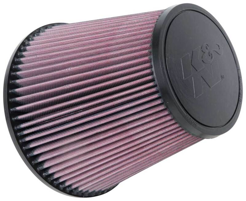 K&N Universal Clamp-On Air Filter 3-7/8in FLG / 7-1/2in B / 5in T / 7in H-Air Filters - Universal Fit-Grocery Getter Performance