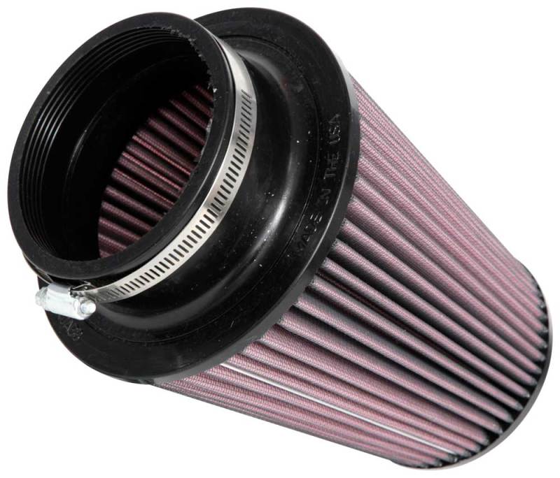 K&N Universal Clamp-On Air Filter 4in FLG / 6-1/2in B / 4-1/2in T / 8in H-Air Filters - Universal Fit-Grocery Getter Performance