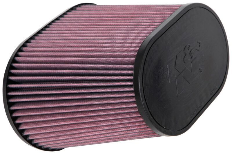 K&N Universal Rubber Filter 4in FLG 9IN x 5-3/4IN B / 7 x 4-1/2IN T / 7-1/2IN H-Air Filters - Universal Fit-Grocery Getter Performance
