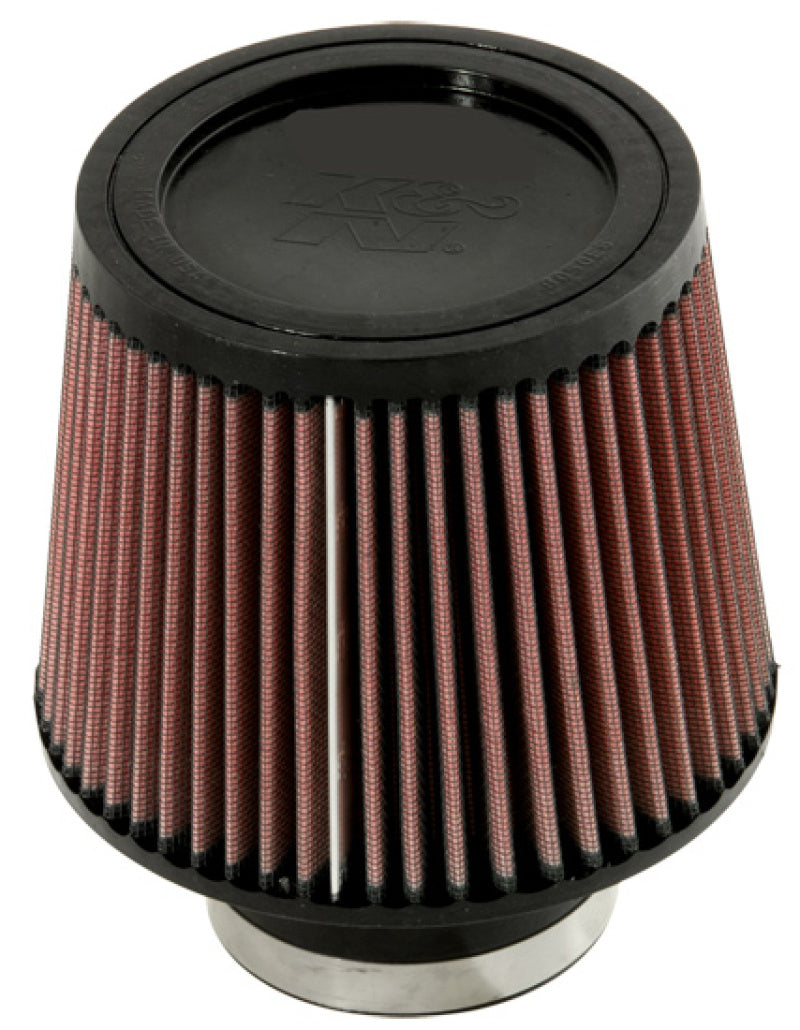 K&N Universal Rubber Filter-Round Tapered 3in Flange ID x 6in Base OD x 6in Top OD x 5in H-Air Filters - Universal Fit-Grocery Getter Performance